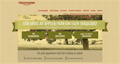 Desktop Screenshot of fruktpress.se