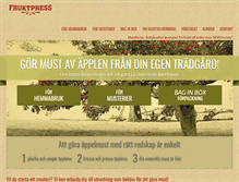 Tablet Screenshot of fruktpress.se